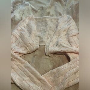 SHEIN Privé Solid Open Front Crop Cardigan